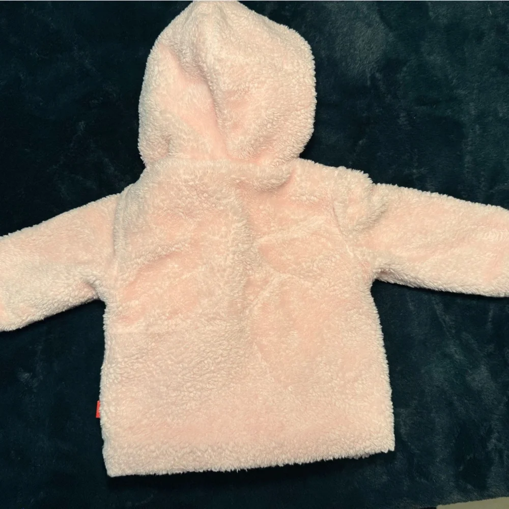 Magnetic Me Baby Girls 0-6 months Pink Blossom Minky Jacket 100% cotton lining